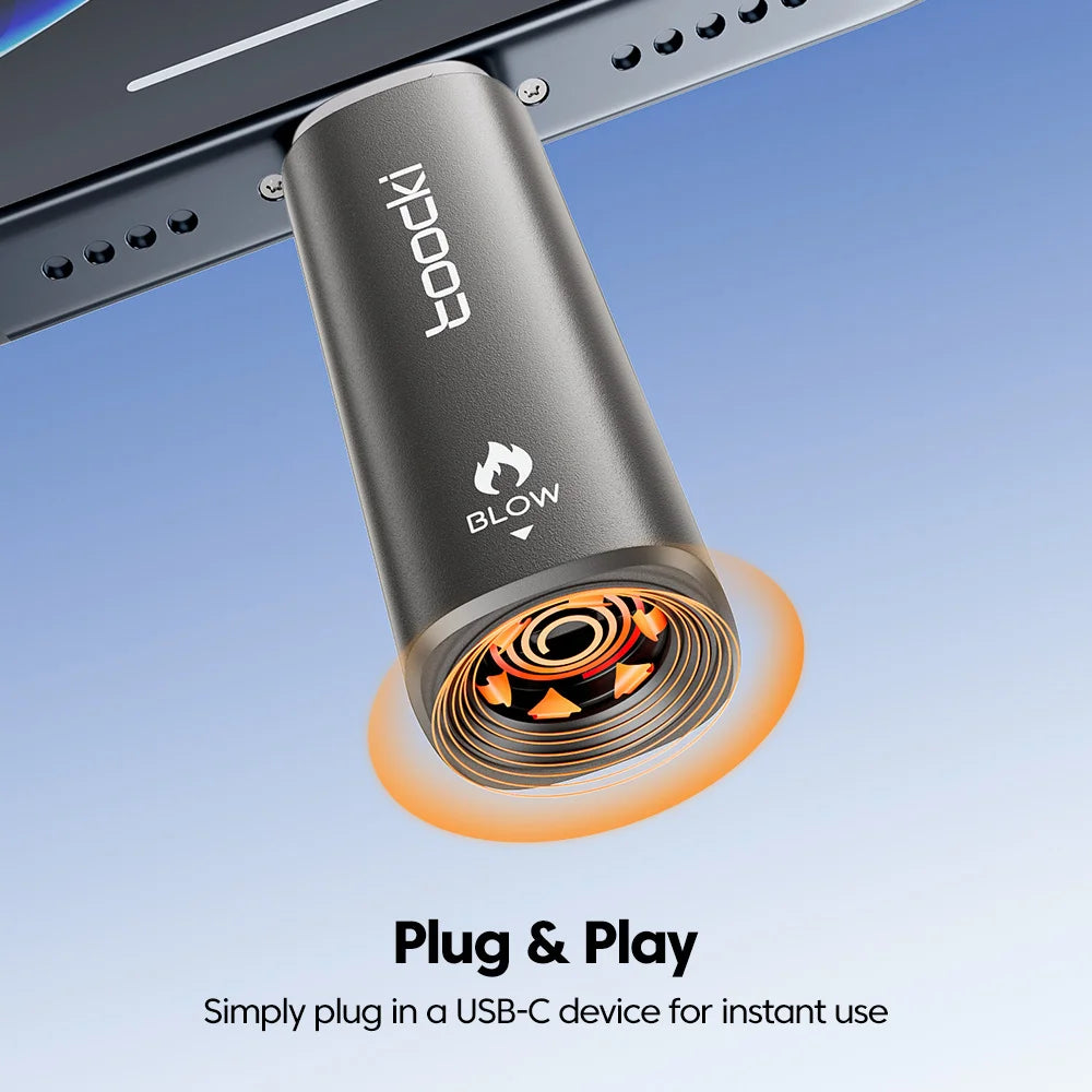 Toocki TG13/14 Type-C Mini Electric Lighter Plug&Play Blow to Light Mobile Cigarette Lighter Flameless Windproof Fast Ignition