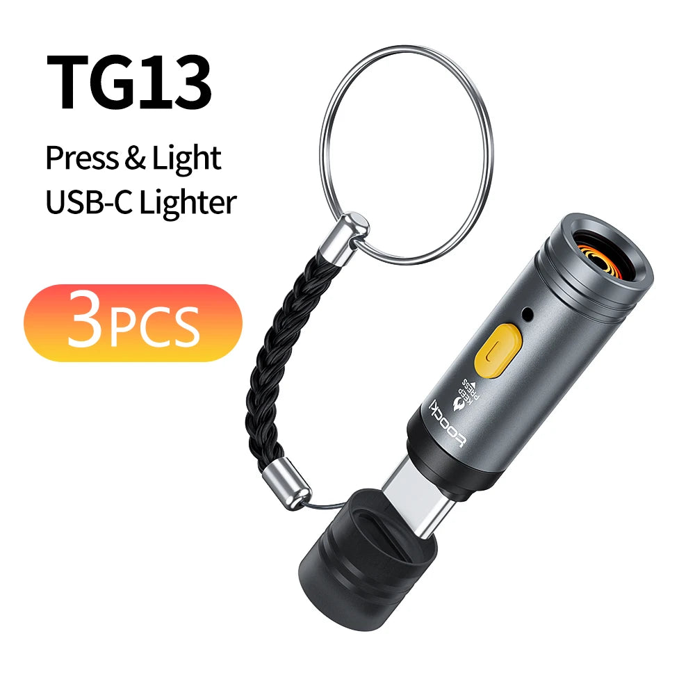 Toocki TG13/14 Type-C Mini Electric Lighter Plug&Play Blow to Light Mobile Cigarette Lighter Flameless Windproof Fast Ignition