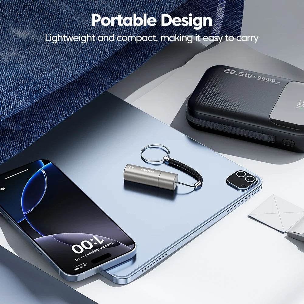 Toocki TG13/14 Type-C Mini Electric Lighter Plug&Play Blow to Light Mobile Cigarette Lighter Flameless Windproof Fast Ignition