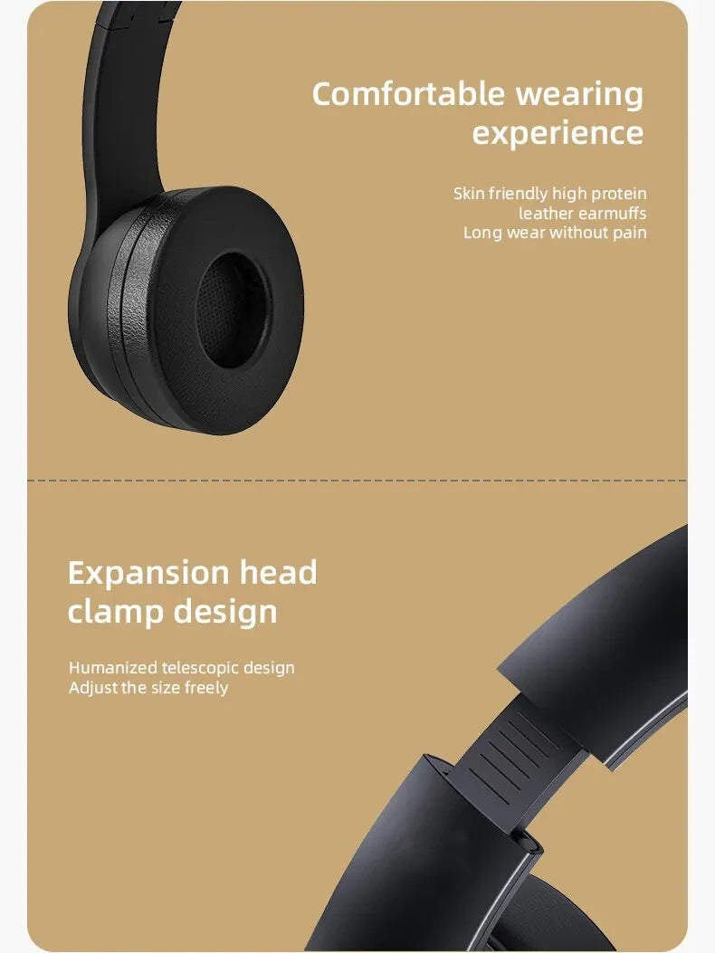 Wireless Headphones ,Headphone Earphone P47 headset Bluetooth